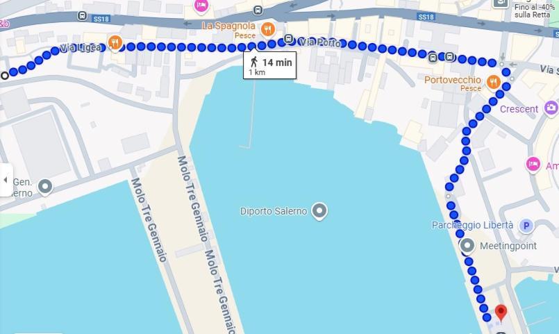 Giu Al Porto Leilighet Salerno Eksteriør bilde